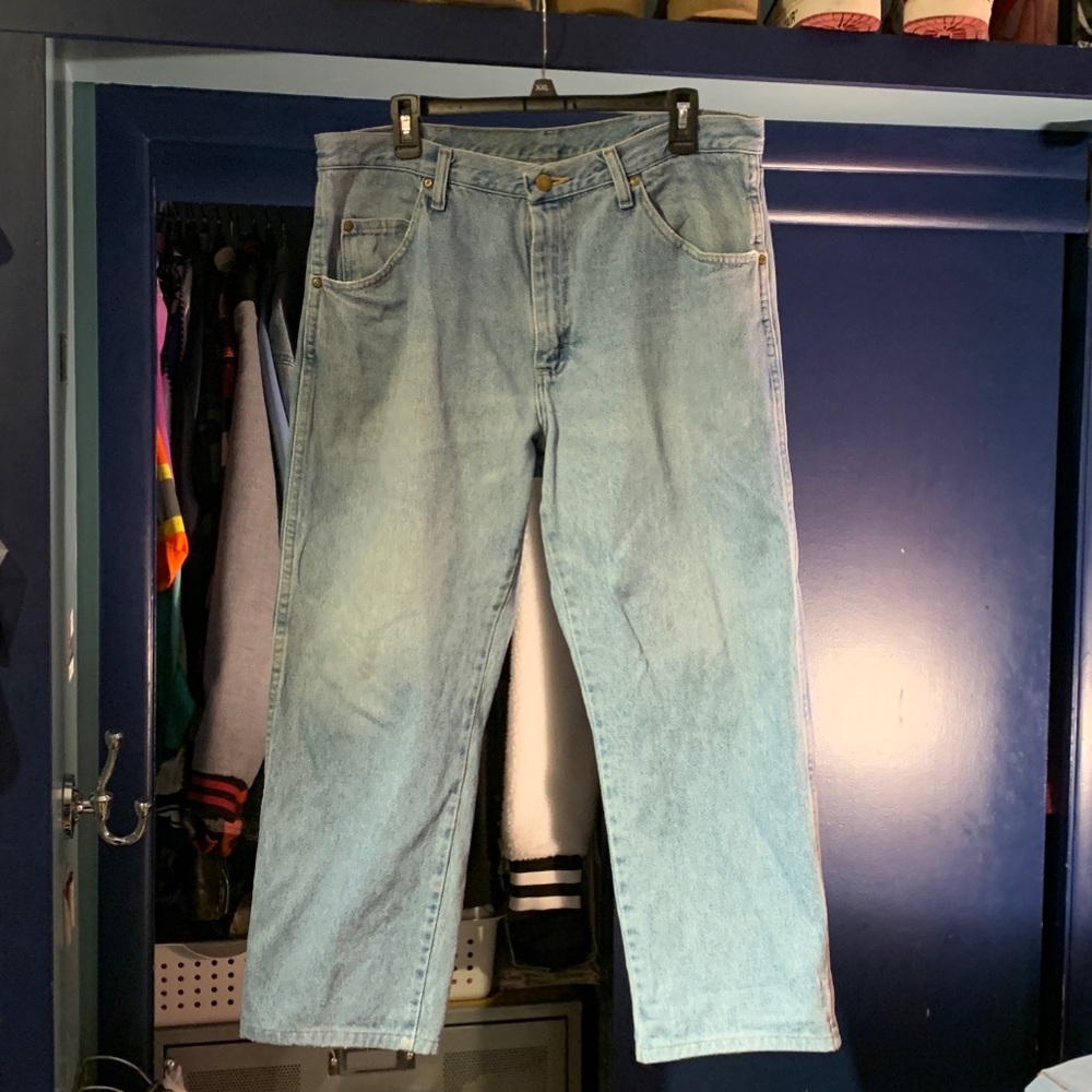 Vintage Wrangler Light Wash Jeans 36x29